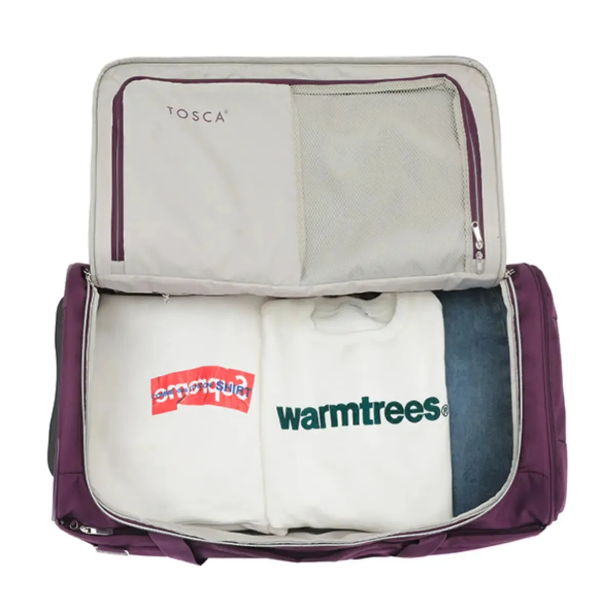 Tosca Vega 74 cm Wheeled Duffle Bag - Plum