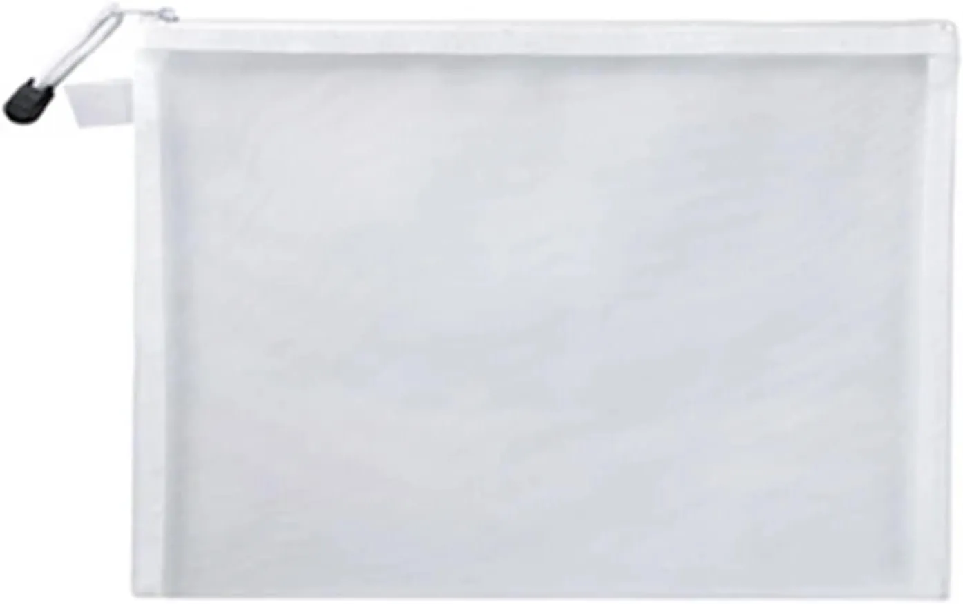 Transparent Waterproof Mesh Zipper Pouch Document Bag A4 Size File Folders for School Office Supplies Pencil Case Storage Bags Ideal for Storing Small Items for Everyday Use(Blue,A4 33.5X24.5cm)