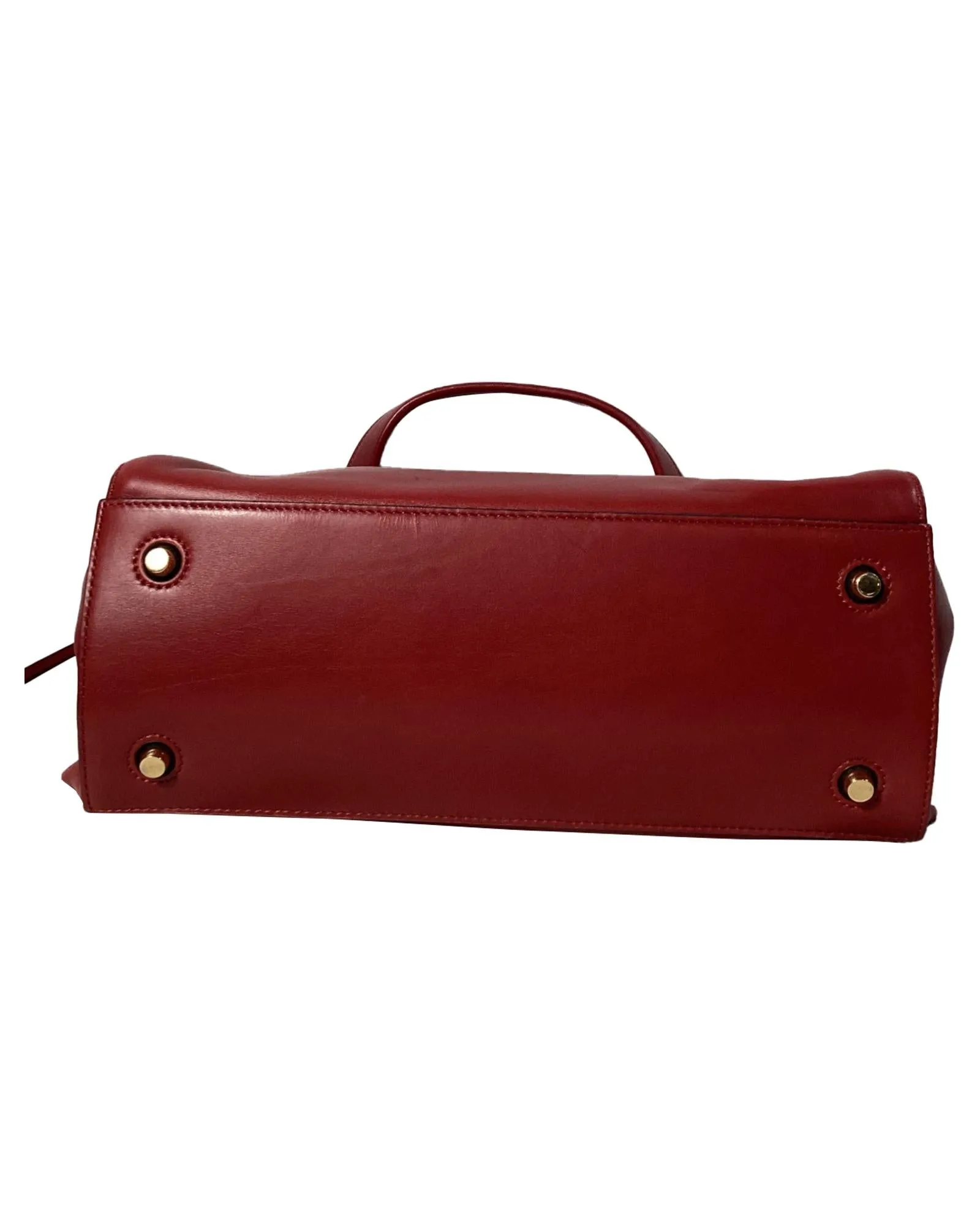 Trapeze Handbag Leather Zip
