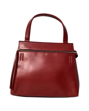 Trapeze Handbag Leather Zip