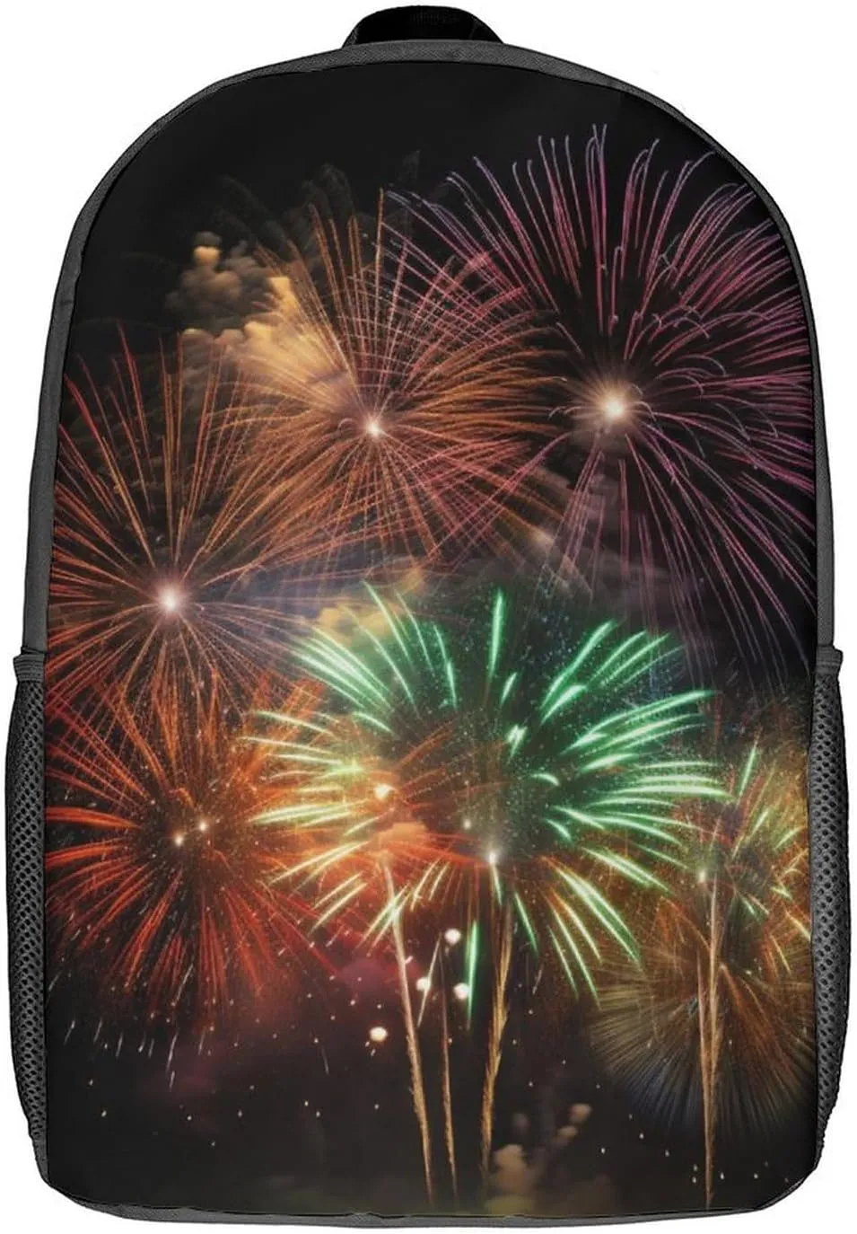 Travel Backpack for Men Women Daypack Splendid Fireworks Laptop Backpack Computer Bag Business Work Bag for Work, 17inch
