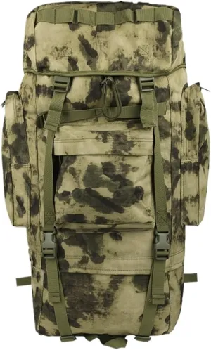 Travel Camping Backpack Hiking Bag Men Large Capacity Climbing Backpack Outdoor Sports 65L Bag(Ruins Green)