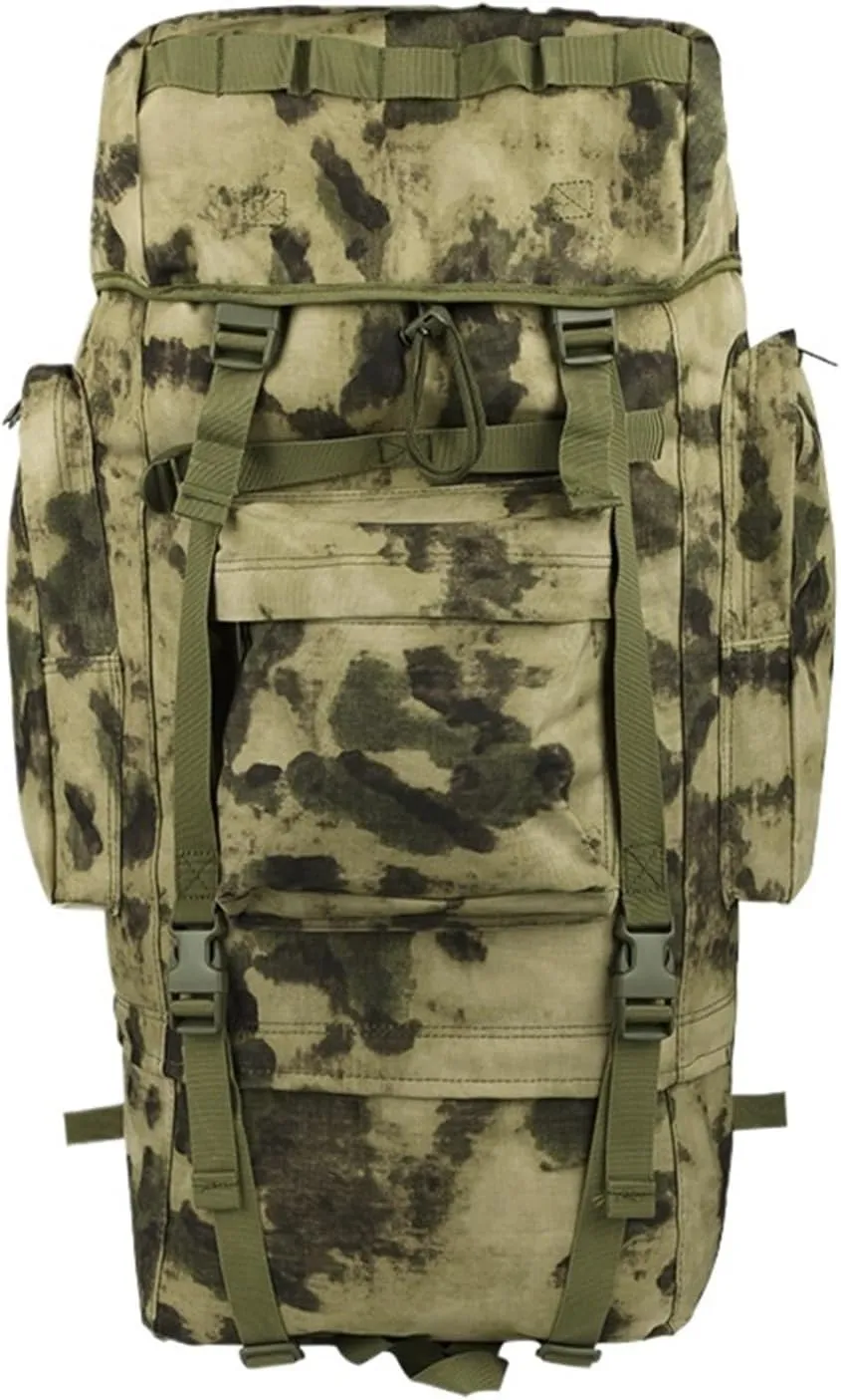 Travel Camping Backpack Hiking Bag Men Large Capacity Climbing Backpack Outdoor Sports 65L Bag(Ruins Green)