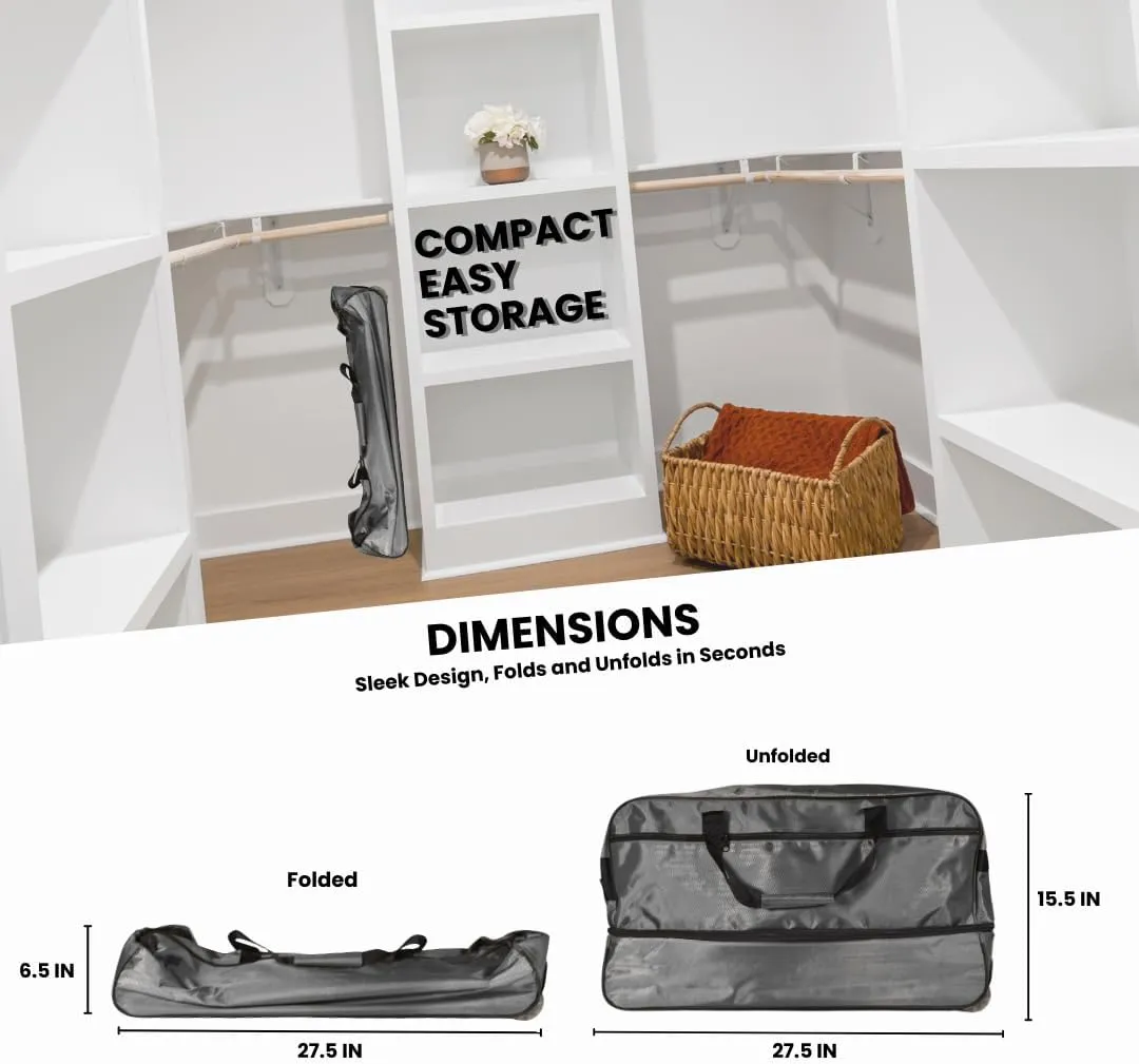 Travel Duffle Bag 87L, Foldable, Expandable to 104L, Gym Travel Carry On Overnight Weekender Retractable Handle Women Men (Grey)