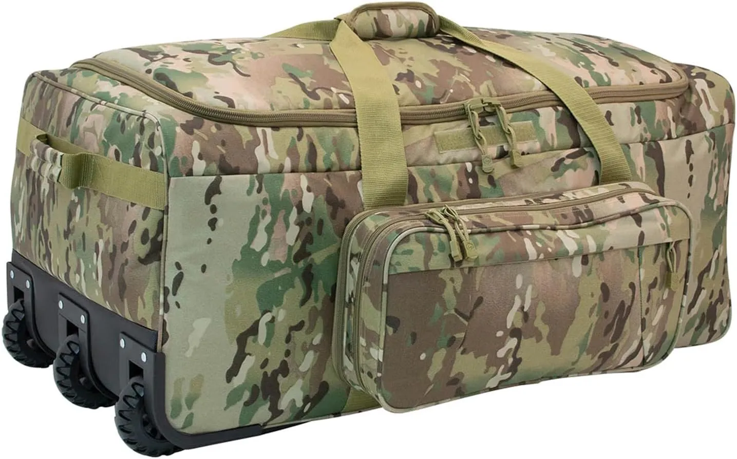 Travel Duffle Bag With Wheels Extra Large Rolling Duffel Bags for Tactical Military Deployment Camping