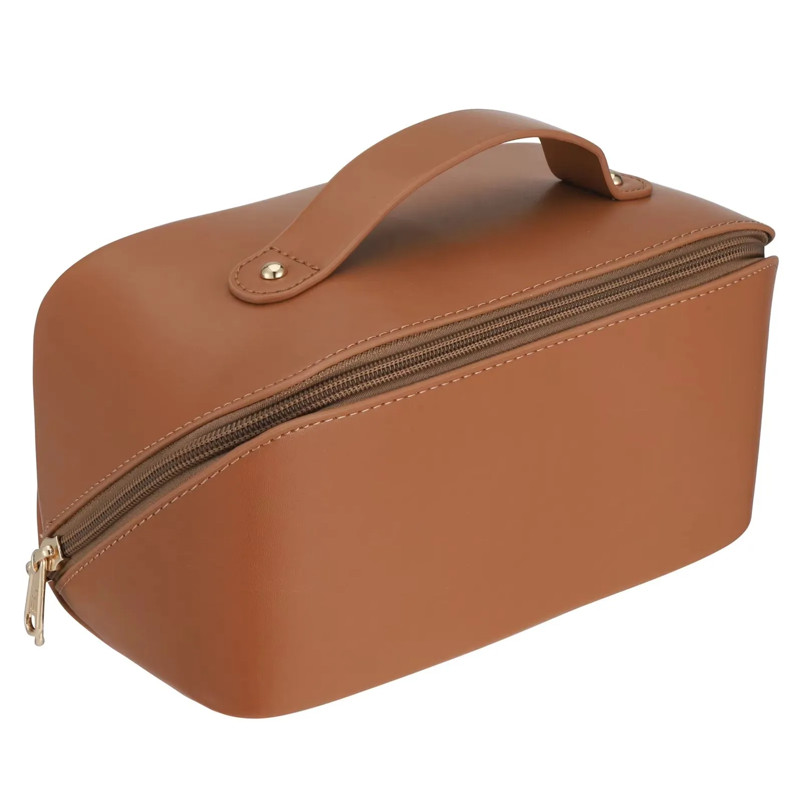Travel Makeup Bag With Divider And Handle