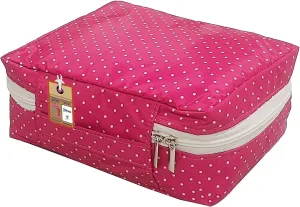 Travel Makeup Train Case Cosmetic Organizer Portable Artist Storage Bag Zipper Pouch with Adjustable Divider for Women Girls Gifts Water-Resistant Daily Storage Organzier (Pink)