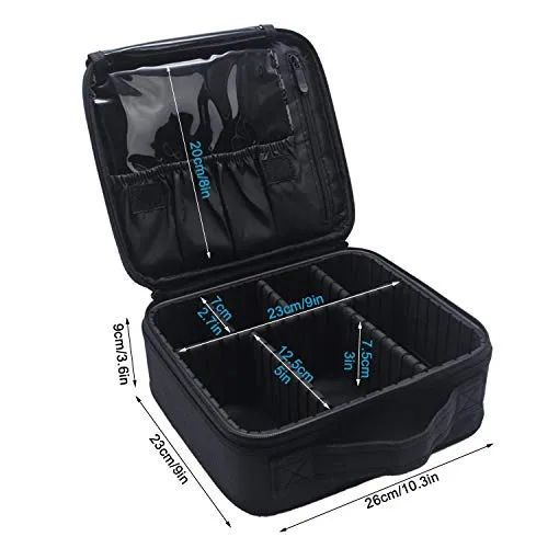 Travel Makeup Train Case Makeup Cosmetic Case, Organizer