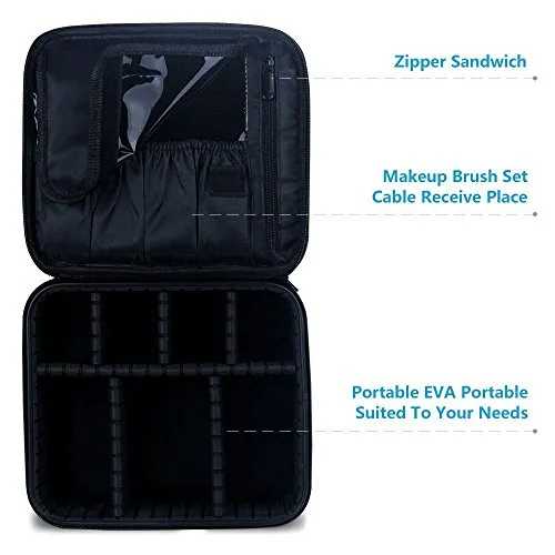 Travel Makeup Train Case Makeup Cosmetic Case, Organizer