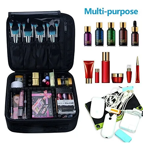 Travel Makeup Train Case Makeup Cosmetic Case, Organizer