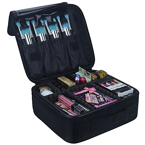 Travel Makeup Train Case Makeup Cosmetic Case, Organizer