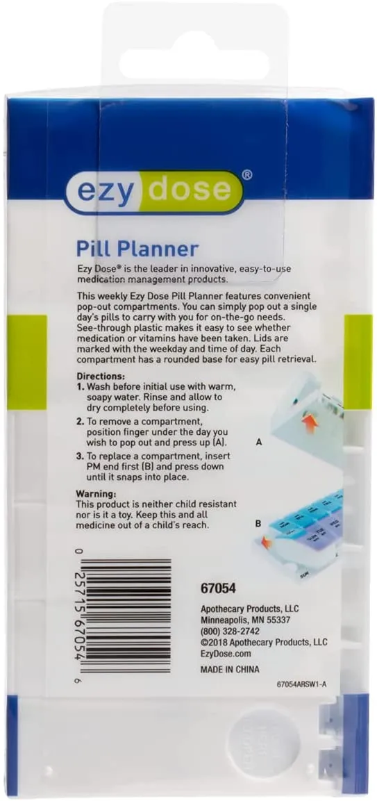 Travel Pill Box Organizer