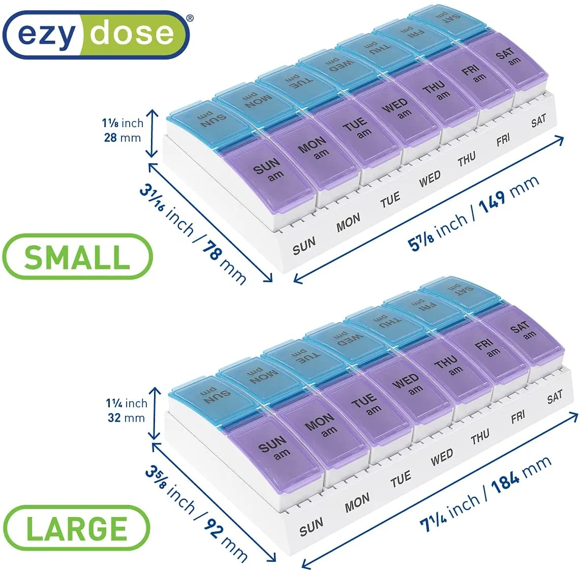Travel Pill Box Organizer