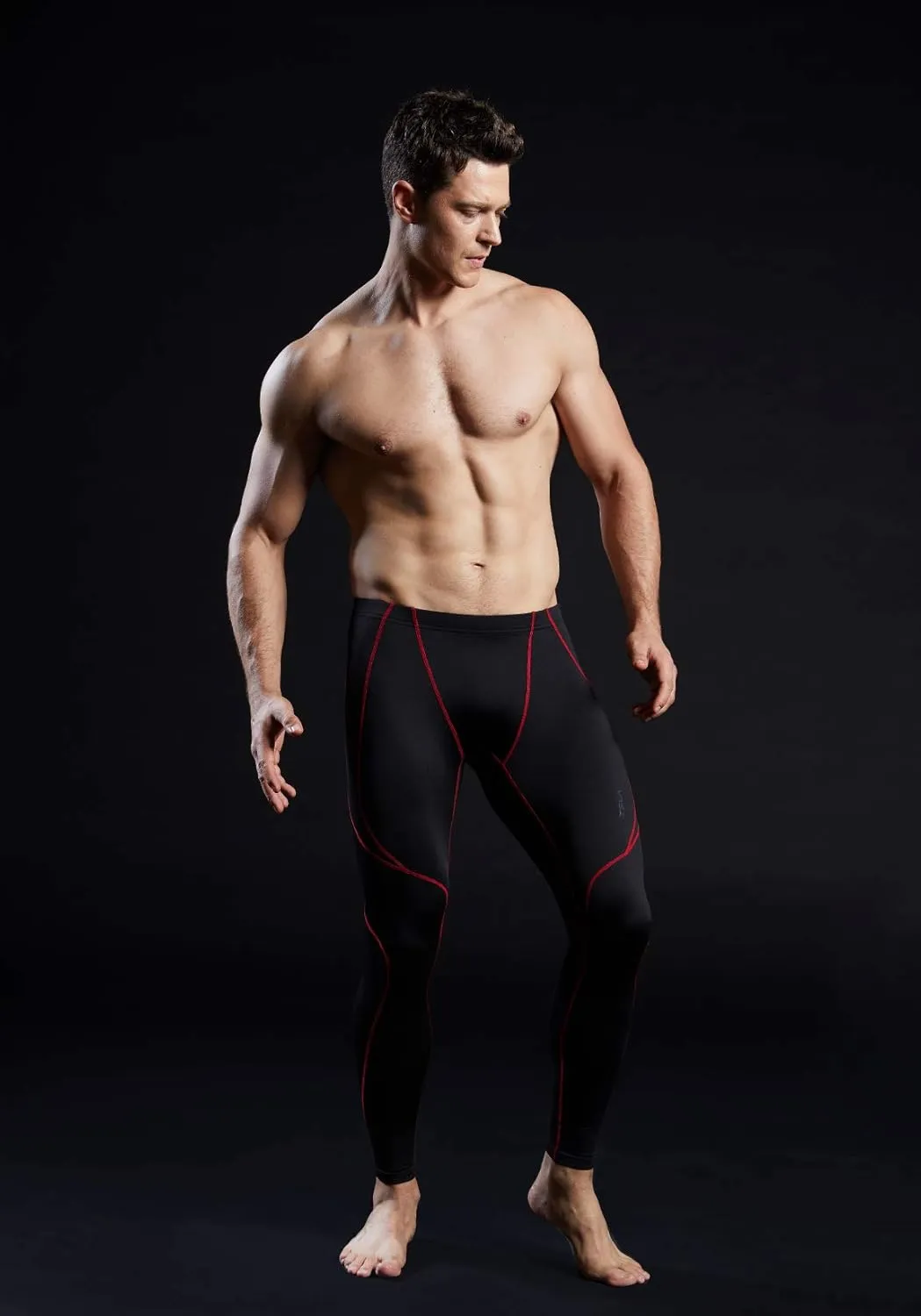 TSLA Men's Athletic Compression Pants, Thermal Wintergear Running Tights, Sports Leggings