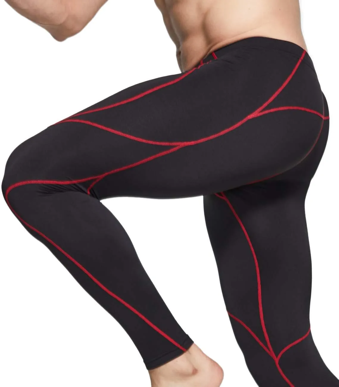 TSLA Men's Athletic Compression Pants, Thermal Wintergear Running Tights, Sports Leggings