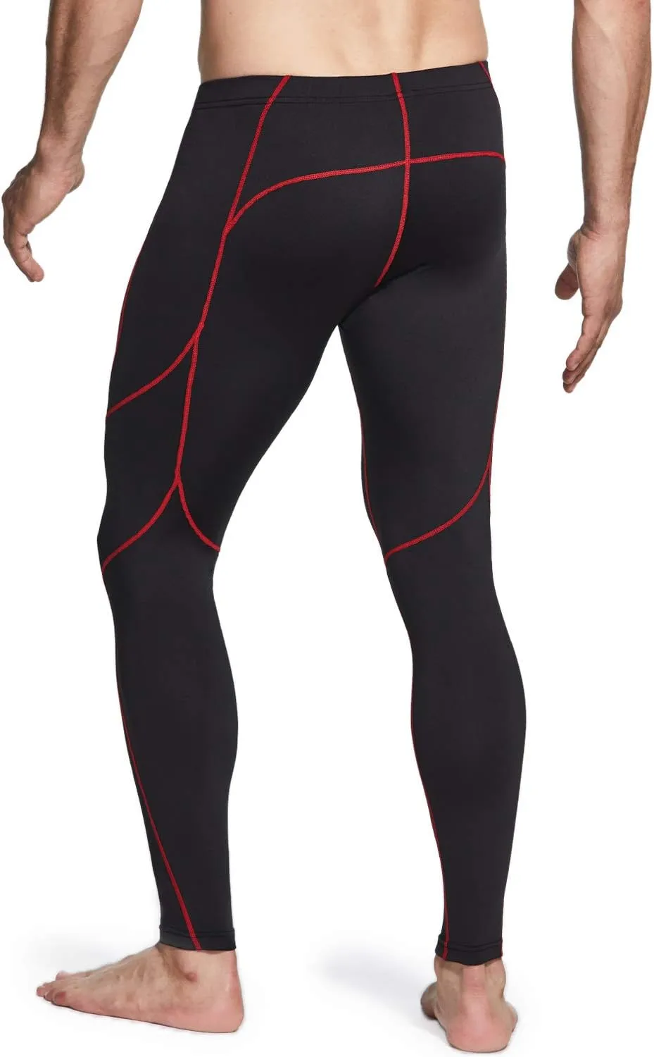 TSLA Men's Athletic Compression Pants, Thermal Wintergear Running Tights, Sports Leggings