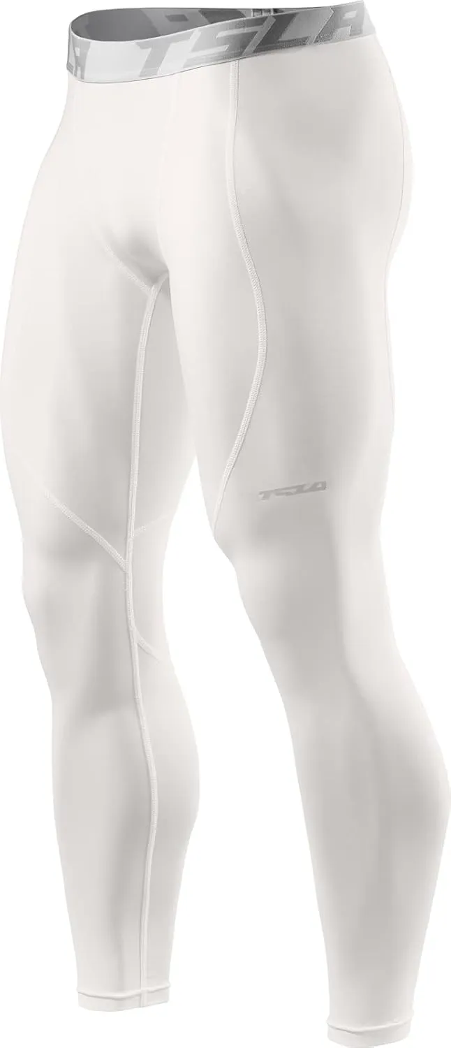 TSLA Men's Thermal Compression Pants, Athletic Sports Leggings & Running Tights, Wintergear Base Layer Bottoms