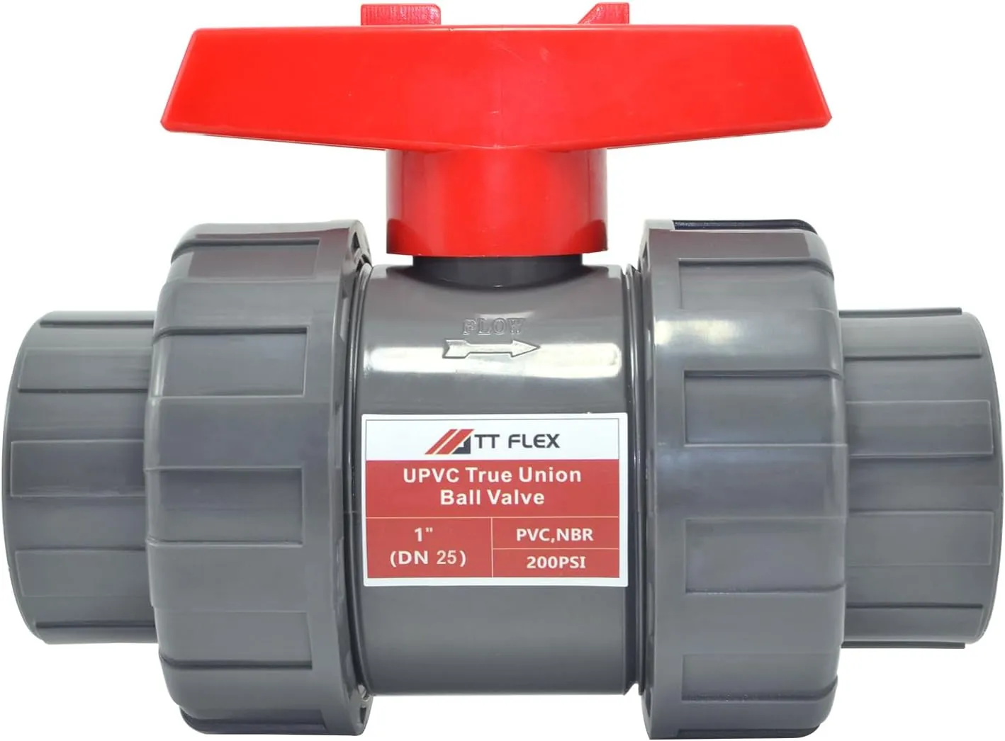 TTFLEX 1 Inch (DN25) True Union Ball Valve, ASTM NBR O-ring, Slip Socket Ball Valve with Full Port for Water System
