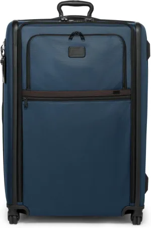 TUMI - Alpha Extended Trip Expandable 4-Wheeled Packing Case - Rolling Suitcase with Removable Garment Sleeve - Secure Luggage - Navy