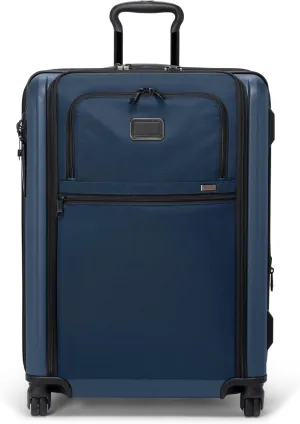 TUMI - Alpha Medium Trip Expandable 4-Wheeled Packing Case - Hybrid Softside and Hardside Checked Bag - Navy