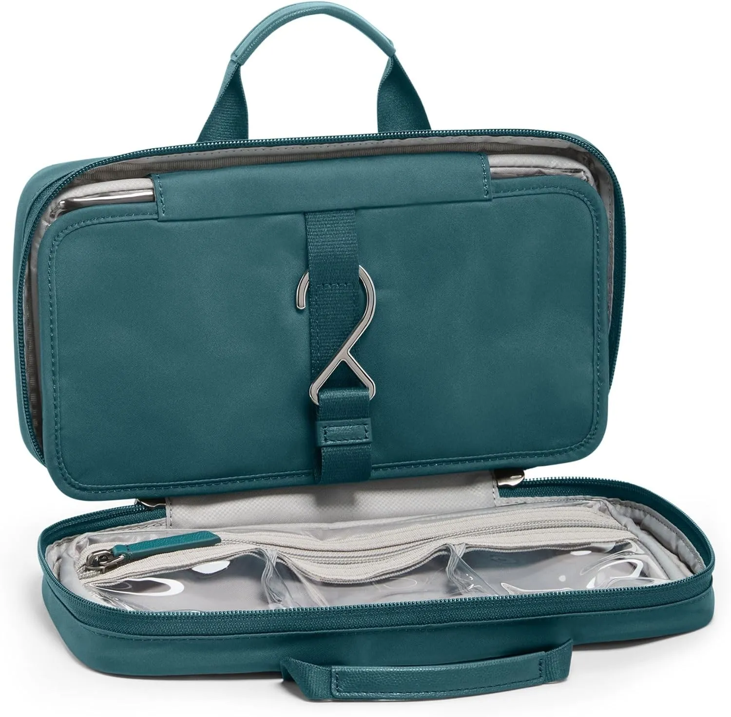 TUMI - Voyageur Madeline Cosmetic Bag - Women's Travel Makeup Toiletry Case, Lightweight with Zip Pockets and Metal Hanger