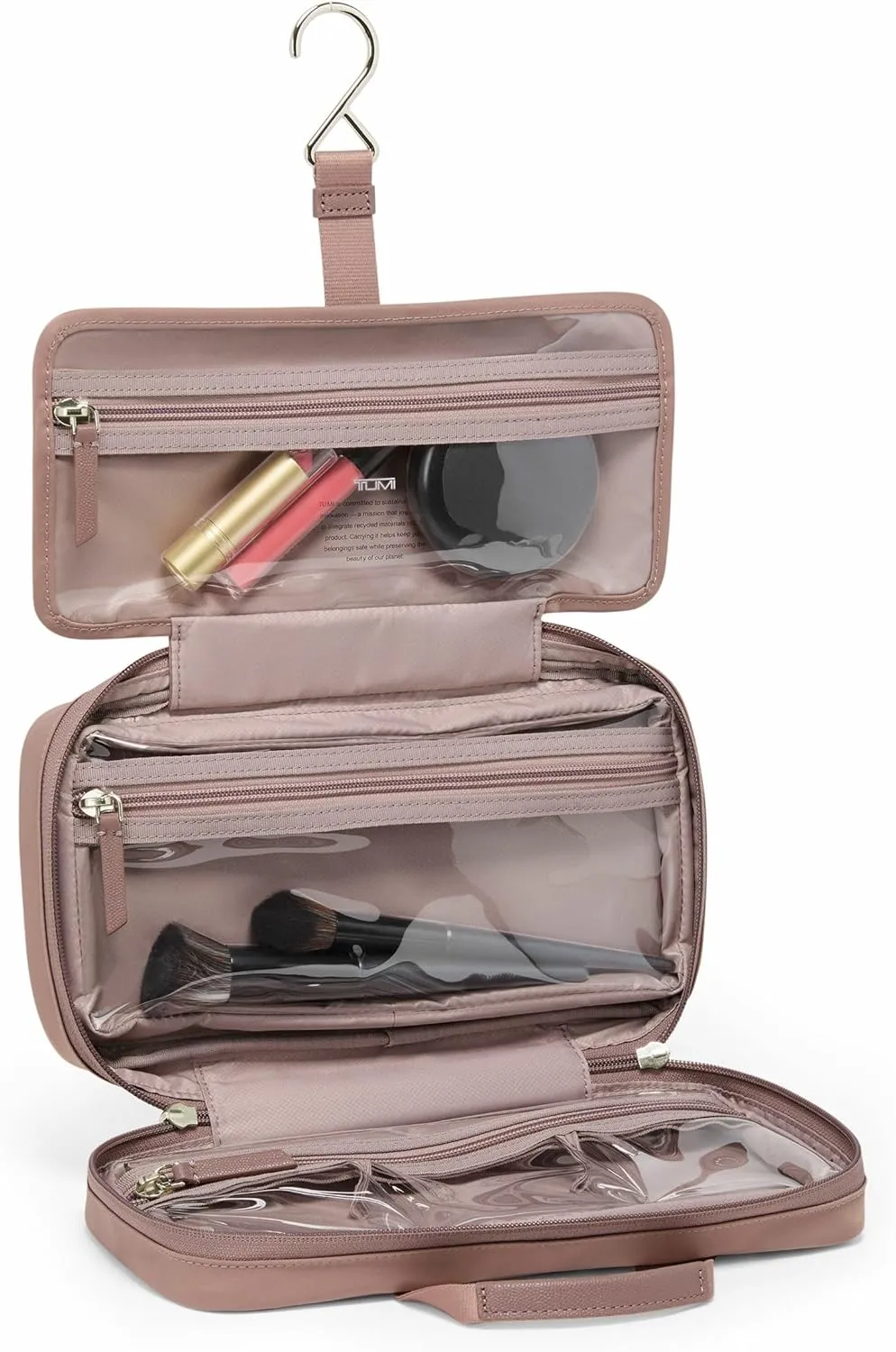 TUMI - Voyageur Madeline Cosmetic Bag - Women's Travel Makeup Toiletry Case, Lightweight with Zip Pockets and Metal Hanger