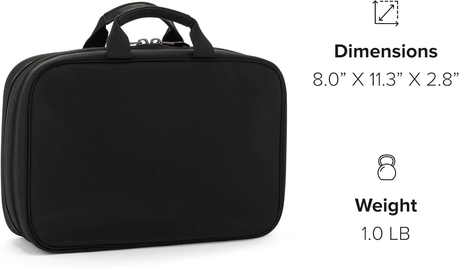 TUMI - Voyageur Madeline Cosmetic Bag - Women's Travel Makeup Toiletry Case, Lightweight with Zip Pockets and Metal Hanger