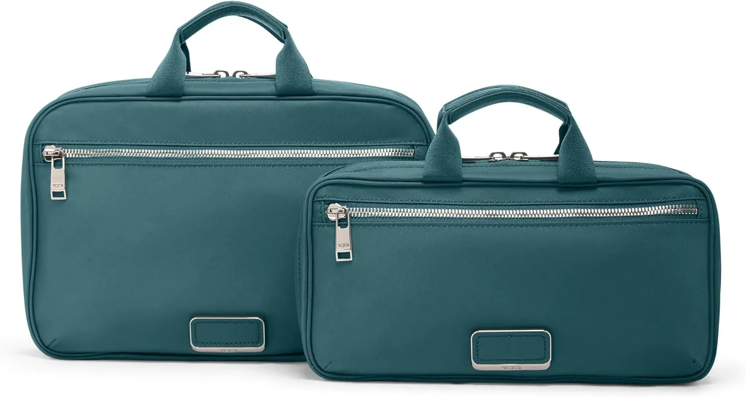 TUMI - Voyageur Madeline Cosmetic Bag - Women's Travel Makeup Toiletry Case, Lightweight with Zip Pockets and Metal Hanger
