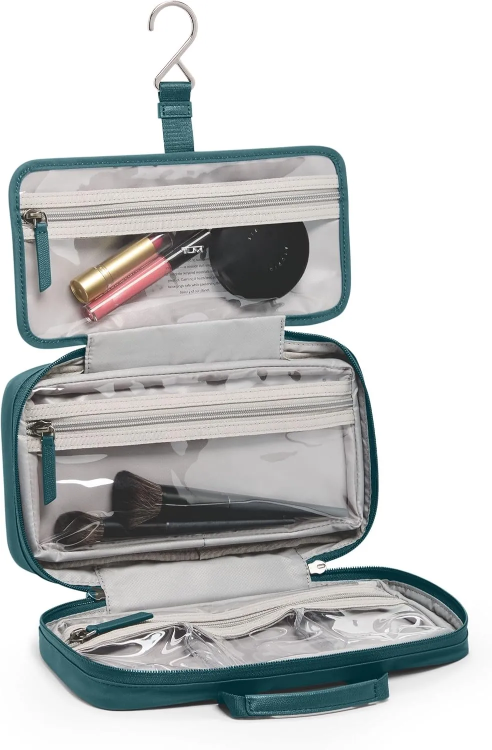 TUMI - Voyageur Madeline Cosmetic Bag - Women's Travel Makeup Toiletry Case, Lightweight with Zip Pockets and Metal Hanger