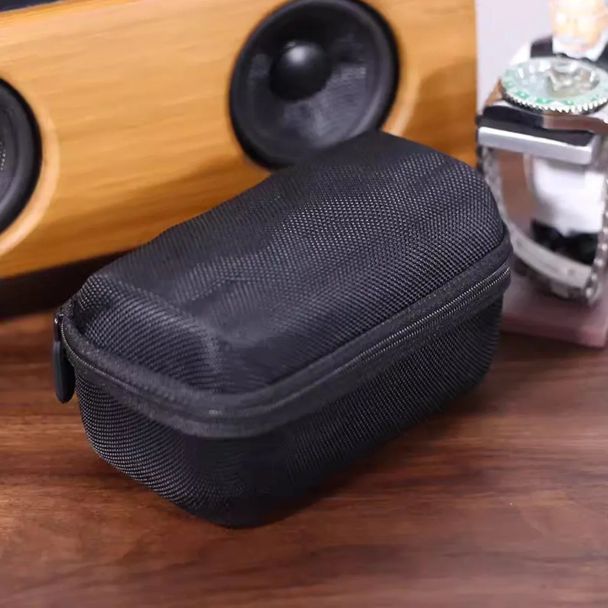 Two Card Portable Watch Organizer Box Storage Case for Watches and Straps