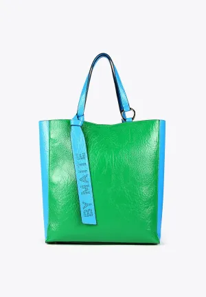 Two-tone tote bag