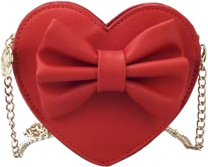 U Scinan Women Cute Bowknot Heart Shape Shoulder Bag Crossbody Handbags Coin Change Purse