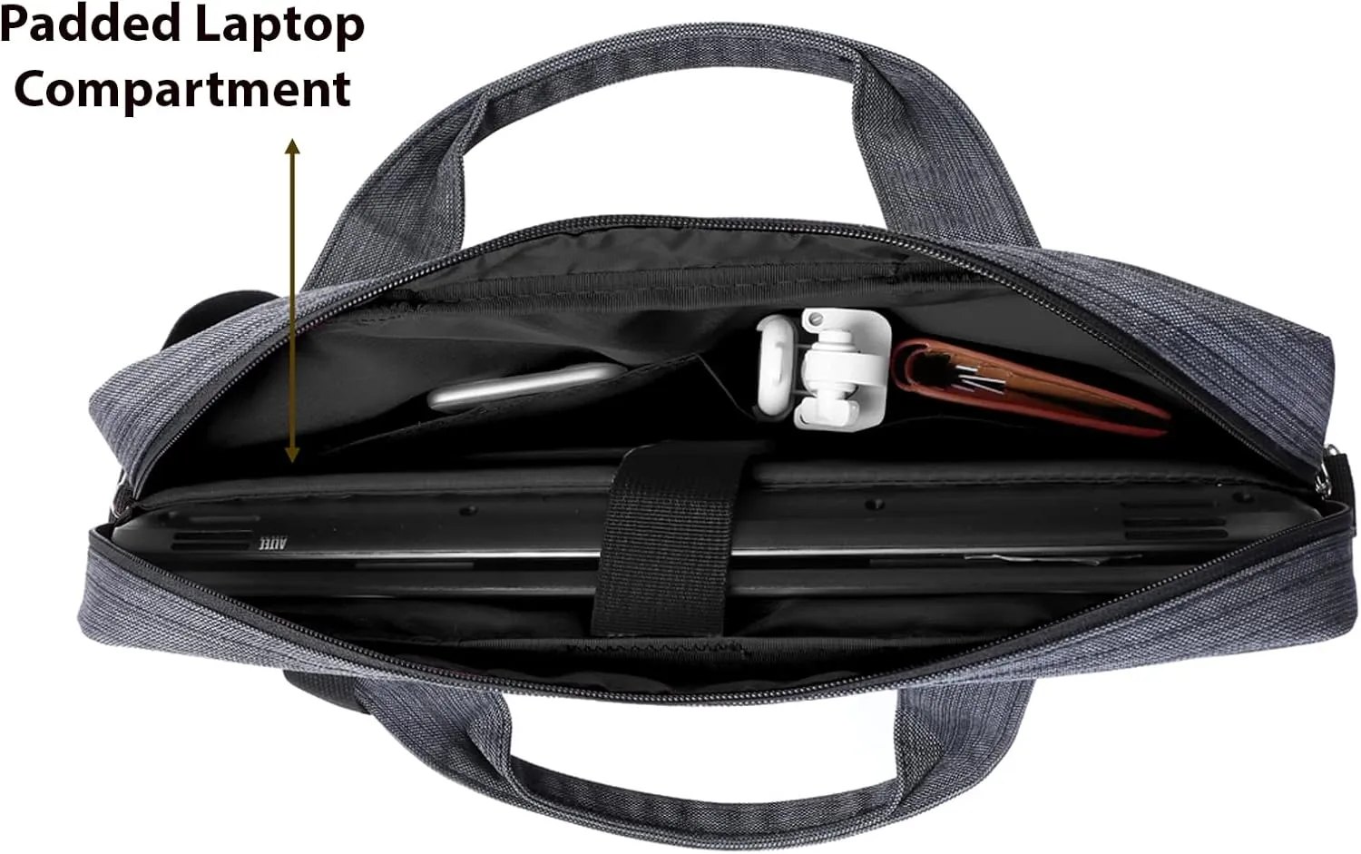 Ultralight Sleek 15" Laptop Charger Mouse File Holder Messenger Shoulder Bag for in HP Apple ASUS Dell Samsung Sony Laptops