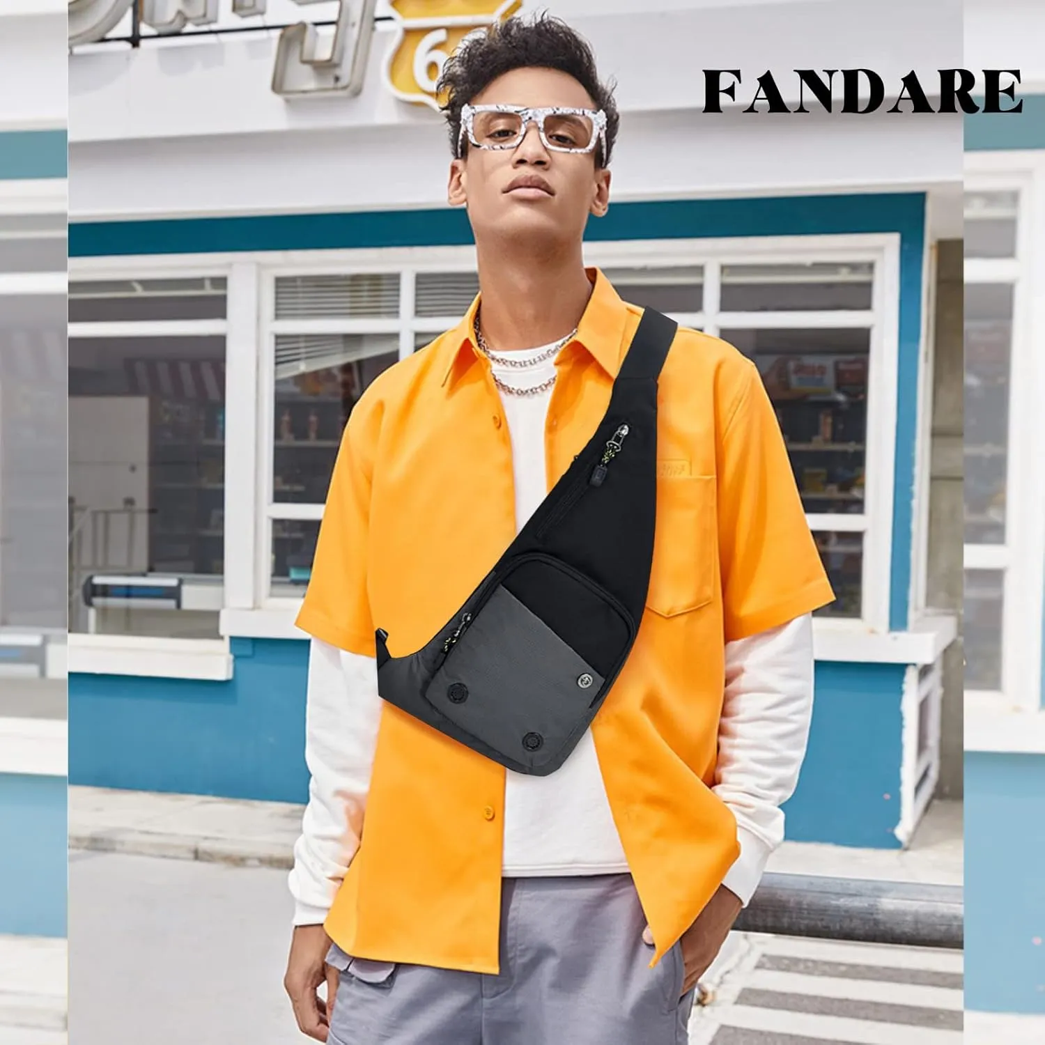 Ultralight Sling Bags Outdoor Hiking Daypacks Chest Shoulder Bag Men Crossbody Bags Women Waist Bag Cover Pack Rucksack for Travel Hiking Bicycle Sport Gym Daypacks Small Daypacks Dark Gray