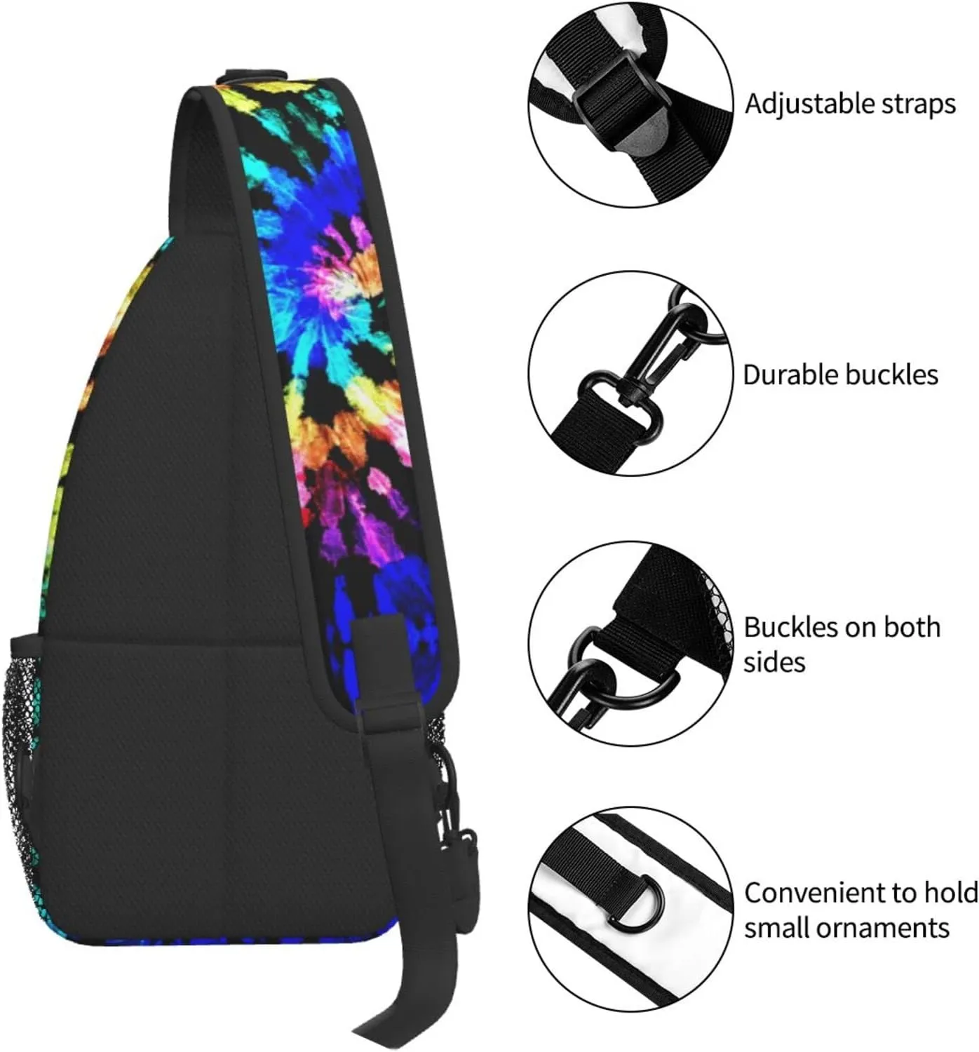 Unisex Sling Backpack Crossbody Shoulder Bags for Men Women Small Daypacks Chest Bag Hiking Travel Sport Climbing Runners