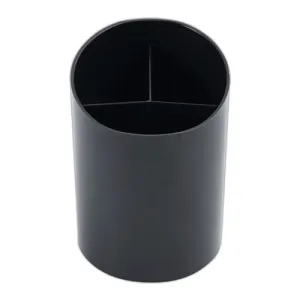 Universal® Recycled Big Pencil Cup, Plastic, 4.38" Diameter x 5.63"h, Black