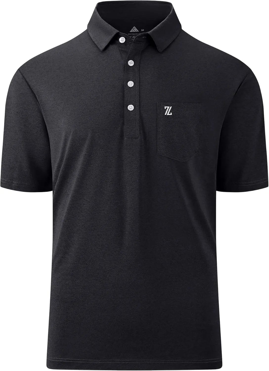 V VALANCH Mens Golf Polo Shirt Short Sleeve Performance Moisture-Wicking Cationic Shirt Casual Sports Tennis Shirt