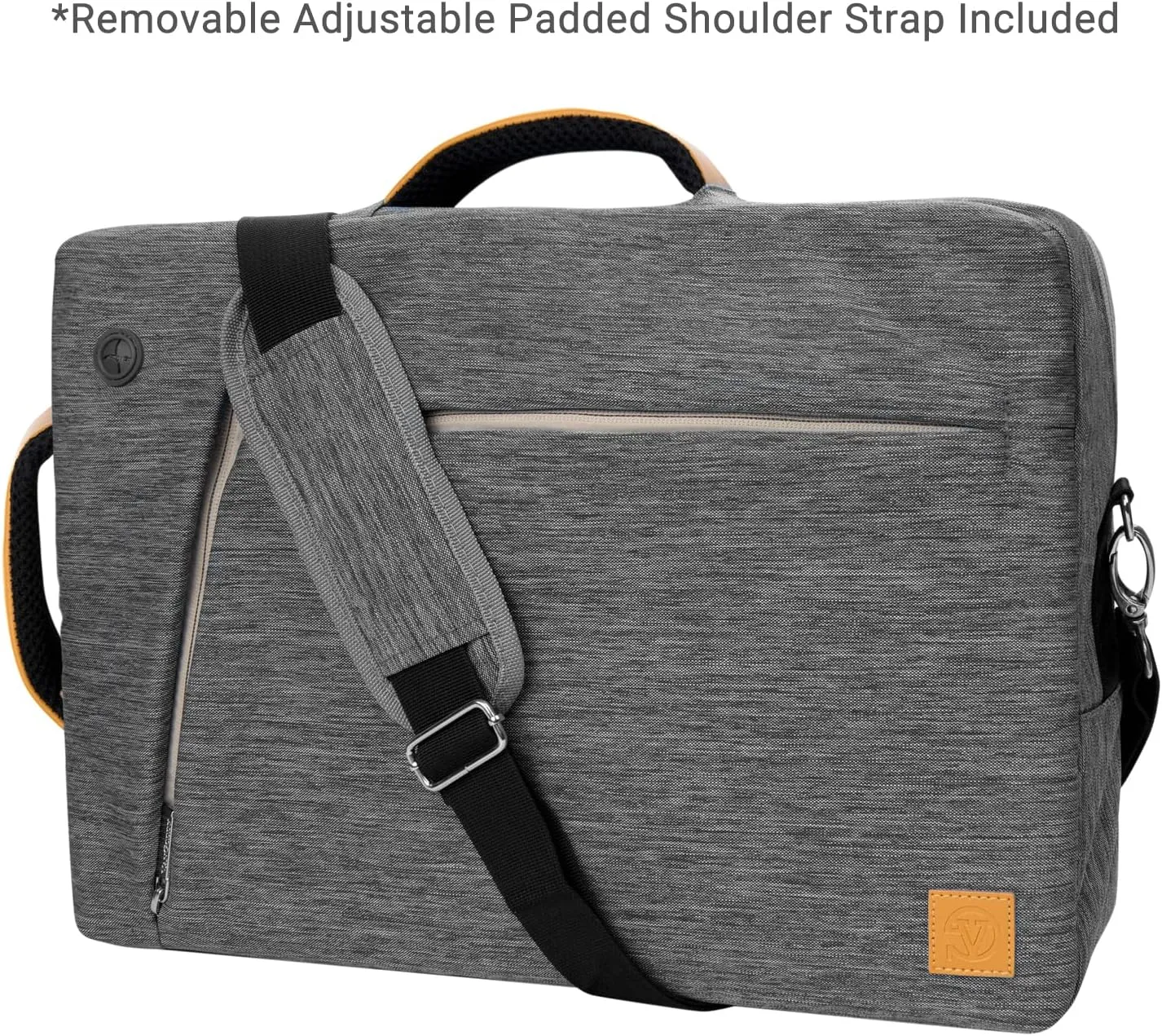 Vangoddy Slate 3-in-1 Universal 10 12-inch Covertible Laptop Messenger Shoulder Bag (Grey)