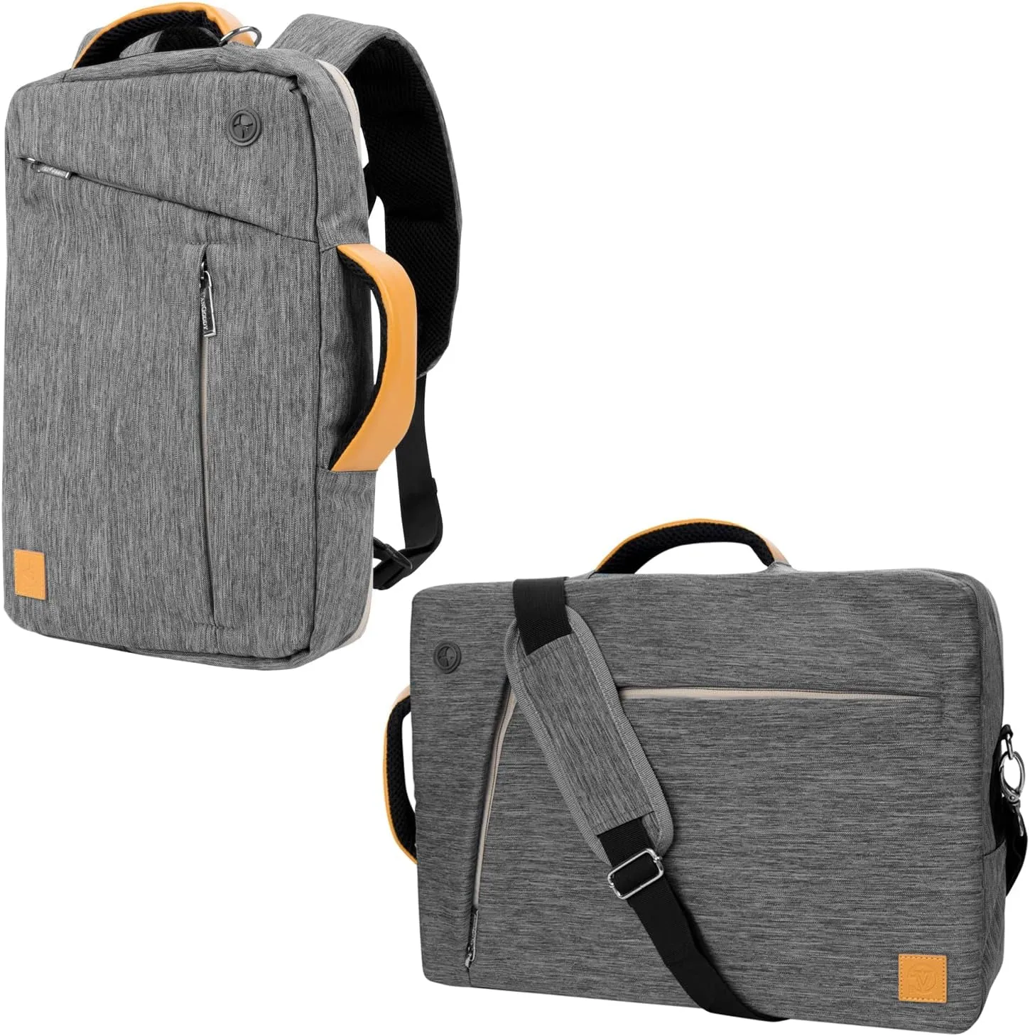 Vangoddy Slate 3-in-1 Universal 10 12-inch Covertible Laptop Messenger Shoulder Bag (Grey)