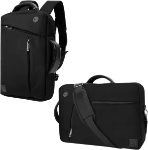 Vangoddy Slate 3-in-1 Universal 17.3 17-inch Covertible Laptop Messenger Shoulder Bag (Black)