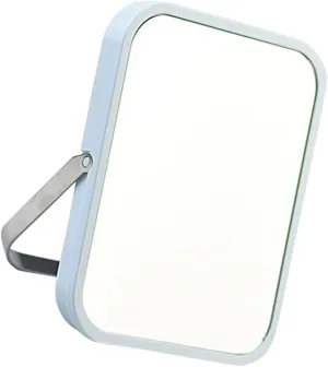 Vanity Makeup Mirror with Stand Standing Cosmetic Mirror Small Square Mirror Tabletop Makeup Mirror Hanging Cosmetic Mirror Table Mirror for Home Bathroom Vanity Kitchen