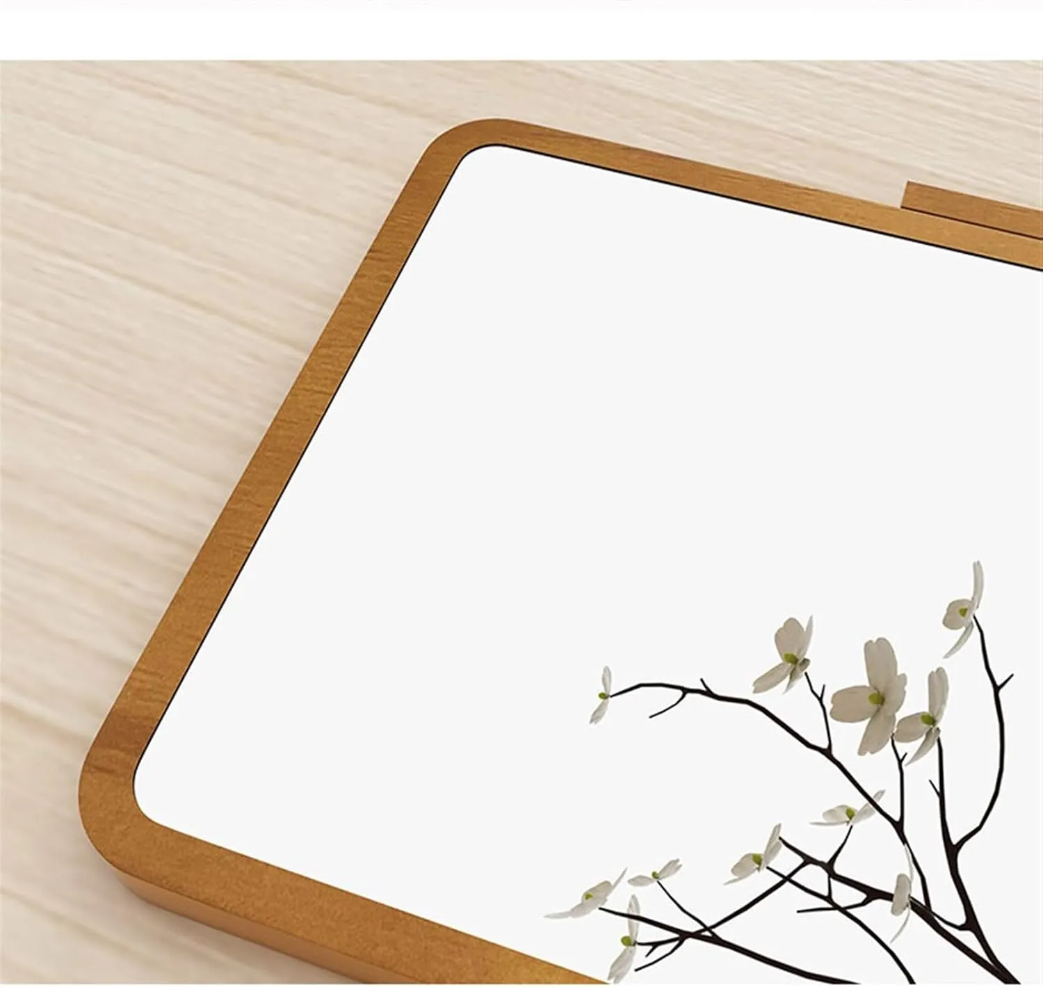 Vanity Mirror Home Mirror Bedroom Wooden Makeup Mirror Office Desktop Small Dressing Mirror Portable Foldable Makeup Mirror