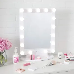 Vanity Mirror with Lights, Hollywood Makeup Mirror with 17 Dimmable LED Light Bulbs, 3 Light Features