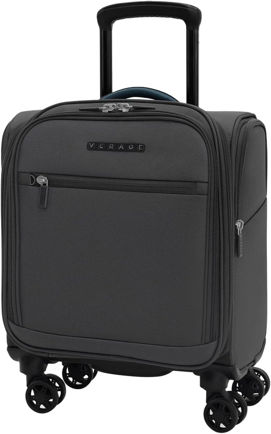 Verage Underseat Carry On Luggage with Wheels & USB Port,14 inch Wheeled Spinner Carry-on Luggages Bags for Airlines, Lightweight Overnight Suitcase for Men Women (14-Inch Compact Underseat Pro)