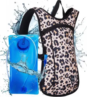 Vibe Festival Gear Hydration Pack Backpack with 2L Water Bladder for Women, Men, Teens, Kids - Hydropack Hydro Sports, Outdoor, Running, Camping, Hiking, Festivals, Raves