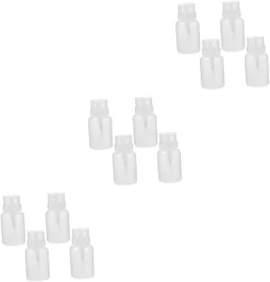 VICASKY 12pcs Refillable Pump Bottles Makeup Remover Dispensers for Travel Restaurants Home Use Lightweight Design Easy-Press Function Transparent