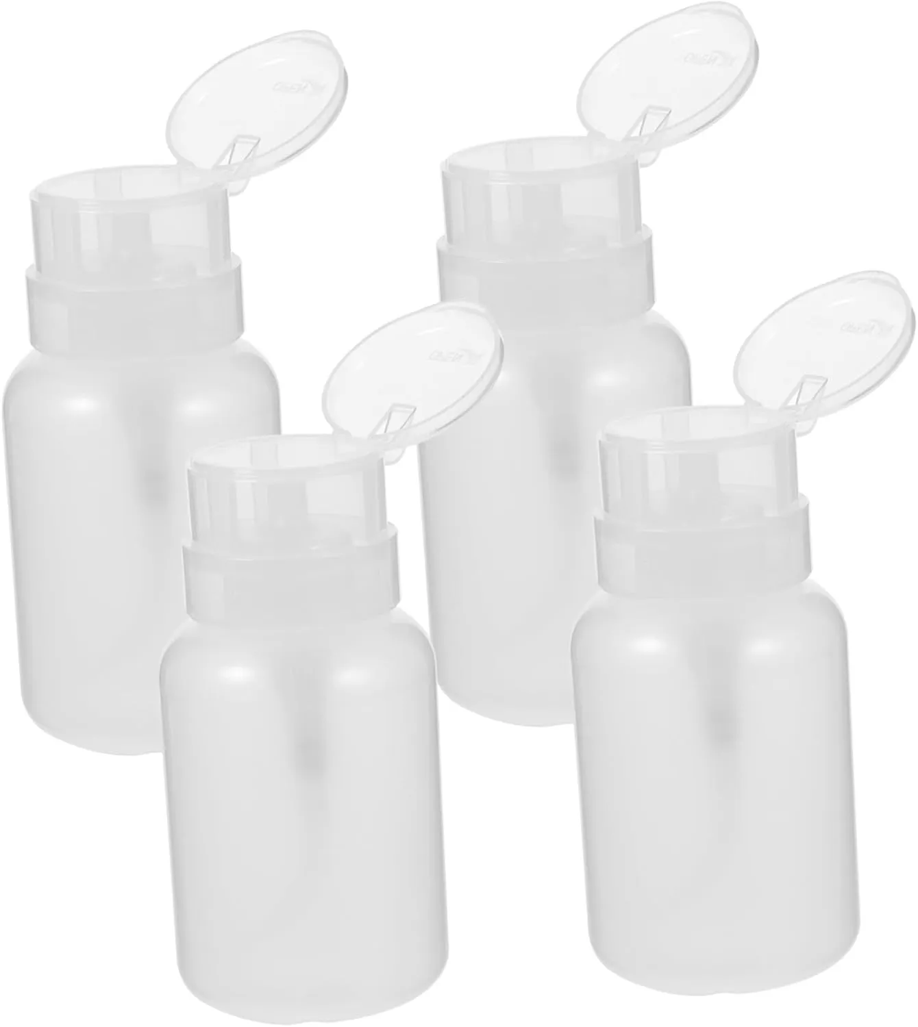 VICASKY 12pcs Refillable Pump Bottles Makeup Remover Dispensers for Travel Restaurants Home Use Lightweight Design Easy-Press Function Transparent