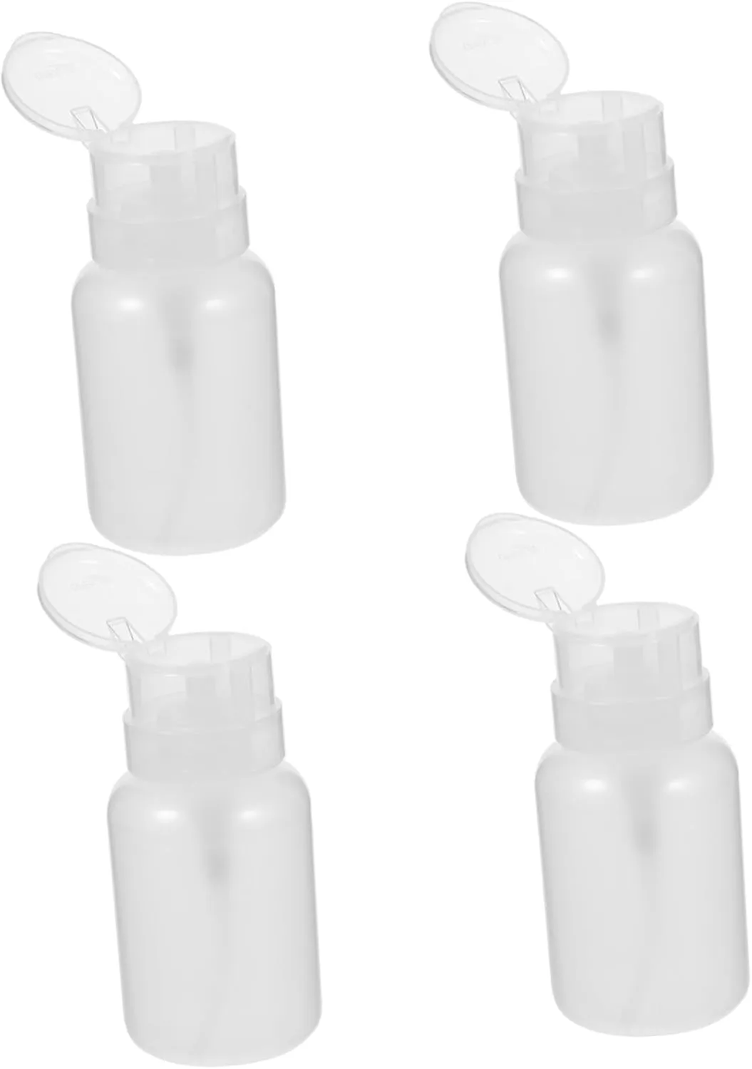 VICASKY 12pcs Refillable Pump Bottles Makeup Remover Dispensers for Travel Restaurants Home Use Lightweight Design Easy-Press Function Transparent