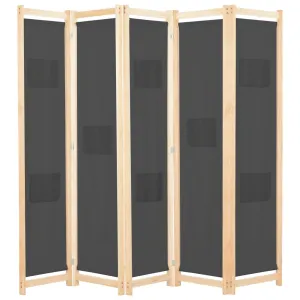 vidaXL 3/4/5/6-Panel Room Divider Wooden Frame Privacy Screen Multi Colors