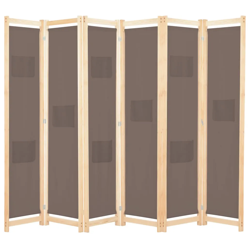 vidaXL 3/4/5/6-Panel Room Divider Wooden Frame Privacy Screen Multi Colors